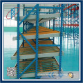 Gravity Flow Racks with Damper Coupling Wheelset